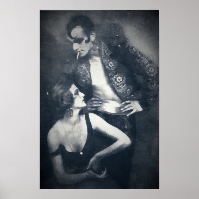 Art Deco Tänzer Berber und Droste Poster (Vorne)