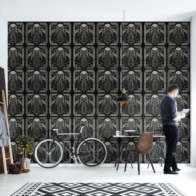 Art Deco Tapete (Wohnbereich)