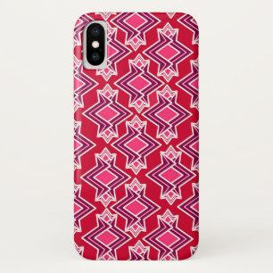 Art Deco Tapete Muster, Burgunder Wein Case-Mate iPhone Hülle