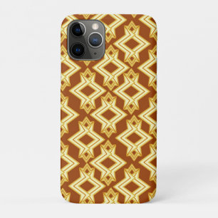 Art Deco Tapete Muster, Golden Brown Case-Mate iPhone Hülle