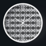 Art Deco Tapete Muster - Schwarzweiß Uhr<br><div class="desc">Ein Vintages,  Art-Déco-Tapete/Fliesenmuster in Grautönen mit weißem Hintergrund</div>
