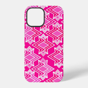 Art Deco Tapetenmuster, Fuchsienrosa iPhone Hülle