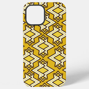 Art Deco Tapetenmuster, Senfgold iPhone Hülle