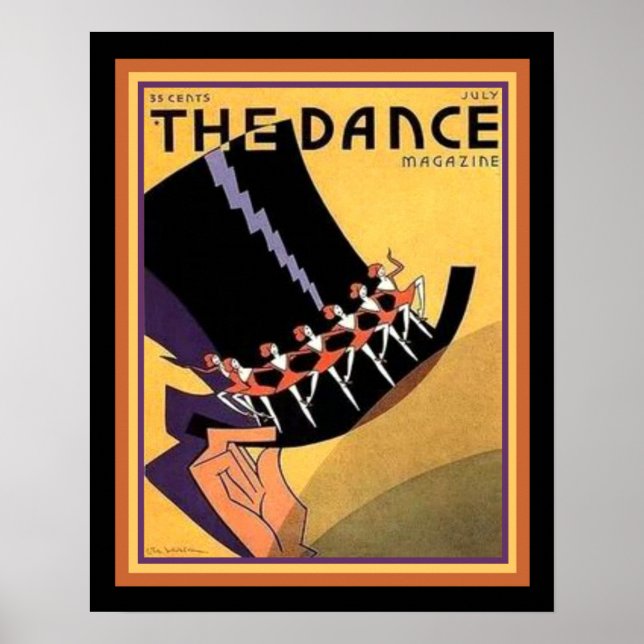 Art Deco "The Dance" Cover (1920er) 16 x 20 Poster (Vorne)