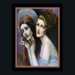 Art Deco Theater Cover von W.T. Benda ca. 1922 Poster<br><div class="desc">Wladyslaw Theodor Benda Art Deco Theater Magazine Cover 5. Oktober 1922</div>