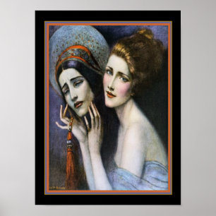 Art Deco Theater Cover von W.T. Benda ca. 1922 Poster