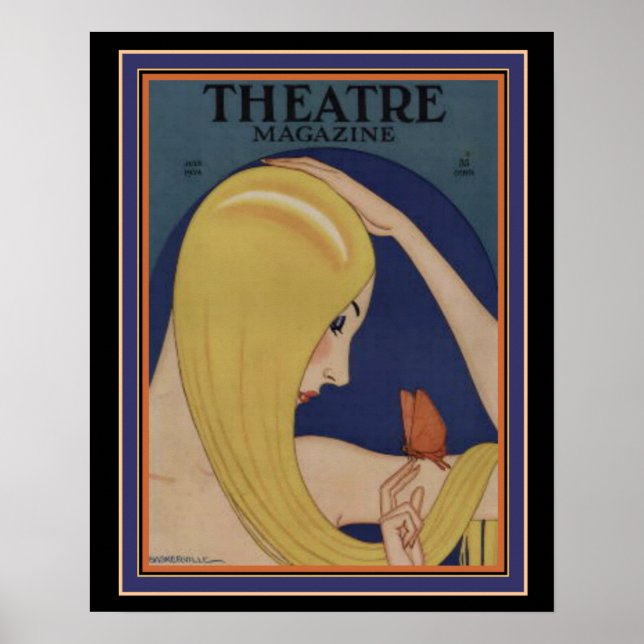 Art Deco Theater Magazine Poster 16 x 20 (Vorne)