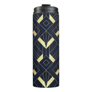 Art Deco Thermal Tumbler Thermosbecher