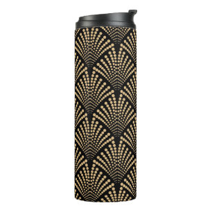 Art Deco Thermal Tumbler Thermosbecher