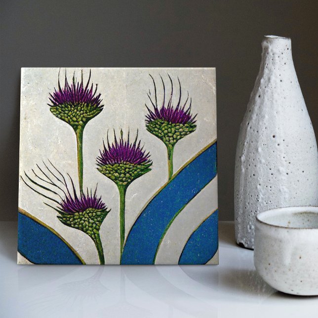 Art Deco Thistle Wine Deco Cappella Santa Maria de Fliese (Von Creator hochgeladen)