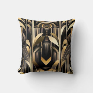 Art Deco Throw Pillow Kissen