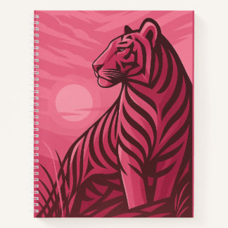 Art Deco Tiger Notebook Notizbuch