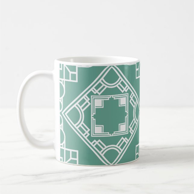 Art Deco Tile Kaffeetasse (Links)