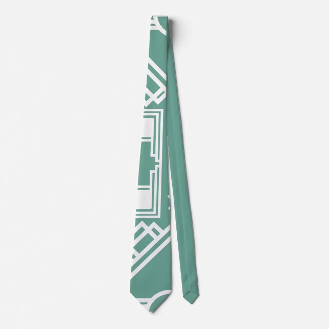 Art Deco Tile Krawatte (Vorderseite)