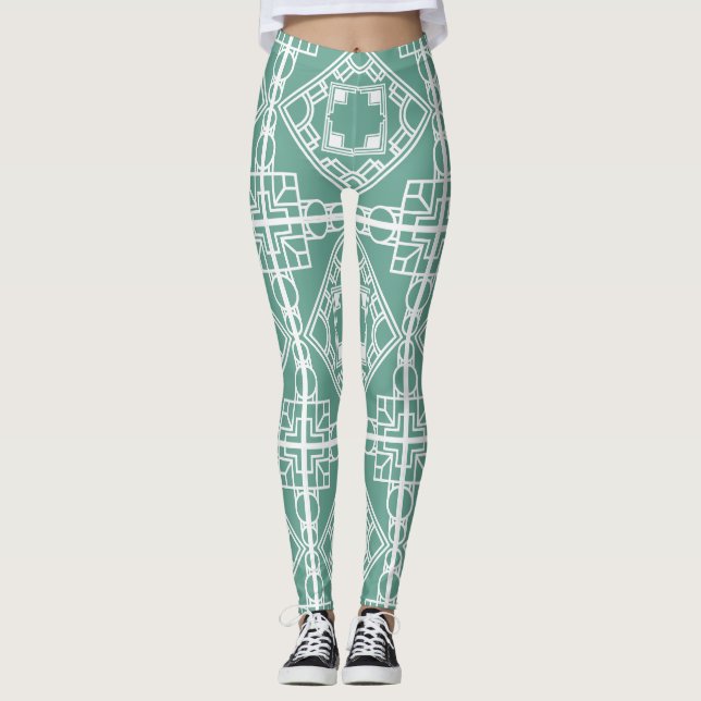 Art Deco Tile Leggings (Vorderseite)