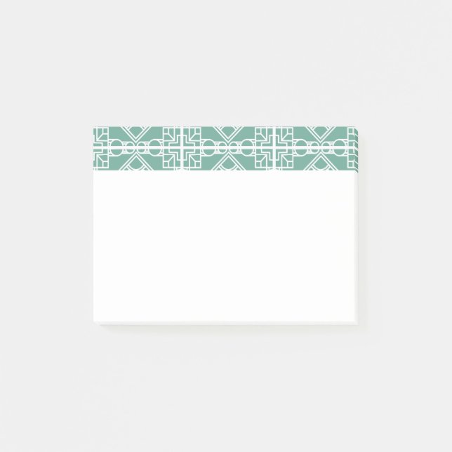 Art Deco Tile Post-it Klebezettel (Vorderseite)