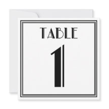 Art Deco Tischnummer 1