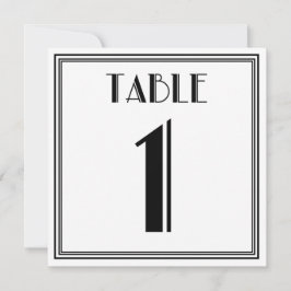 Art Deco Tischnummer 1