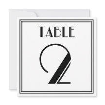 Art Deco Tischnummer 2