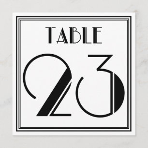 Art Deco Tischnummer 23