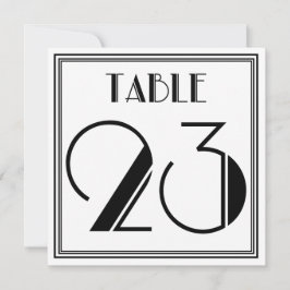 Art-Deco-Tischnummer 23 Einladung