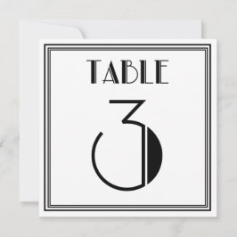 Art Deco Tischnummer 3