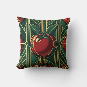 Art Deco Tomatenmuster Kissen