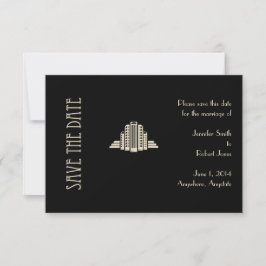 Art Deco Tower Ray Save the Date