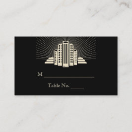 Art Deco Tower Ray Wedding Platzkarten