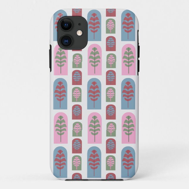 Art Deco Trees Case-Mate iPhone Hülle (Rückseite)