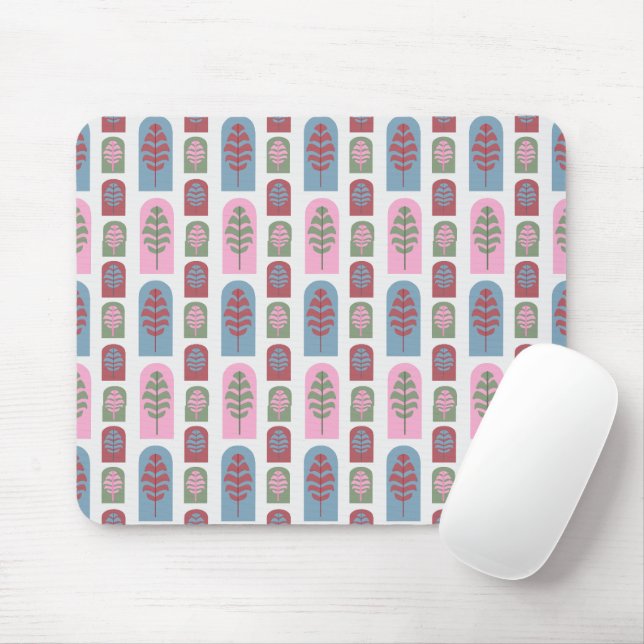 Art Deco Trees Mousepad (Mit Mouse)
