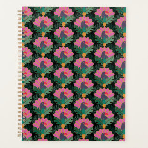 Art Deco Tropical Toucans & Pineapes Planer