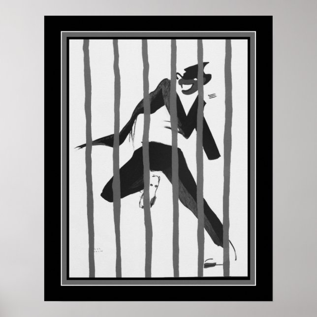 Art Deco "Tumulte Noir Jazz" ca. 1927 Poster (Vorne)