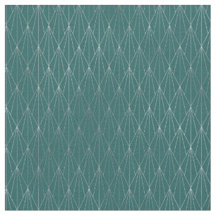 Art Deco Türkis Silber Diamant Fächer Stoff