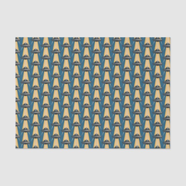 Art Deco UFO Tissue Paper Seidenpapier (Vorderseite)