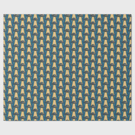 Art Deco UFO Wrapping Paper Geschenkpapier