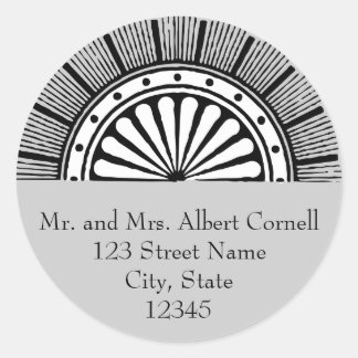 Art Deco Umschlag Aufkleber