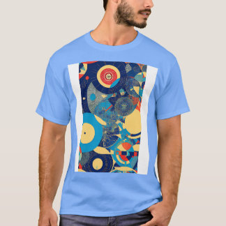 Art Deco und Bauhaus Inspired Modern Circle Art T-Shirt