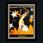 Art Deco "Under the Harlem Moon" Poster<br><div class="desc">1932,  Art Deco Notencover für "Under the Harlem Moon"</div>