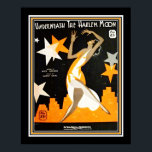Art Deco "Under the Harlem Moon" Poster<br><div class="desc">1932,  Art Deco Notencover für "Under the Harlem Moon"</div>