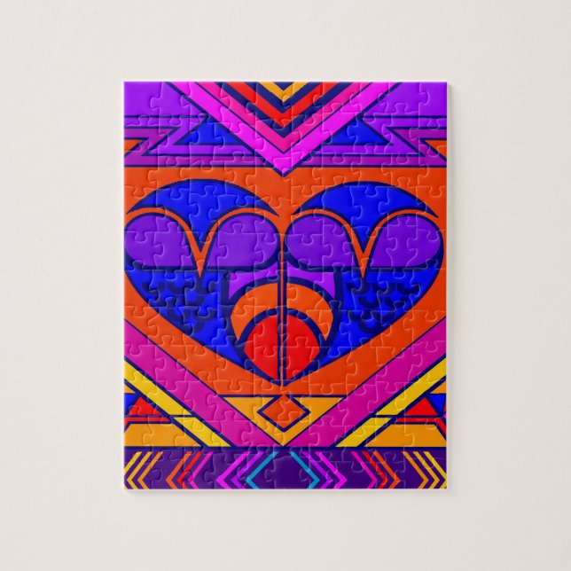 Art Deco Valentine Puzzle (Vertikal)