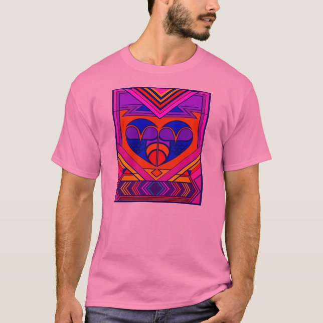 Art Deco Valentine T-Shirt (Vorderseite)