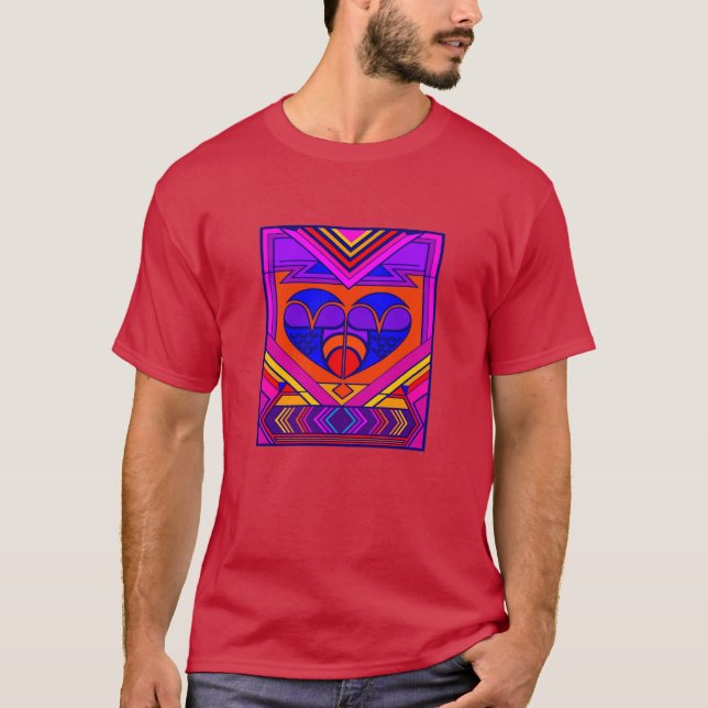 Art Deco Valentine T-Shirt (Vorderseite)