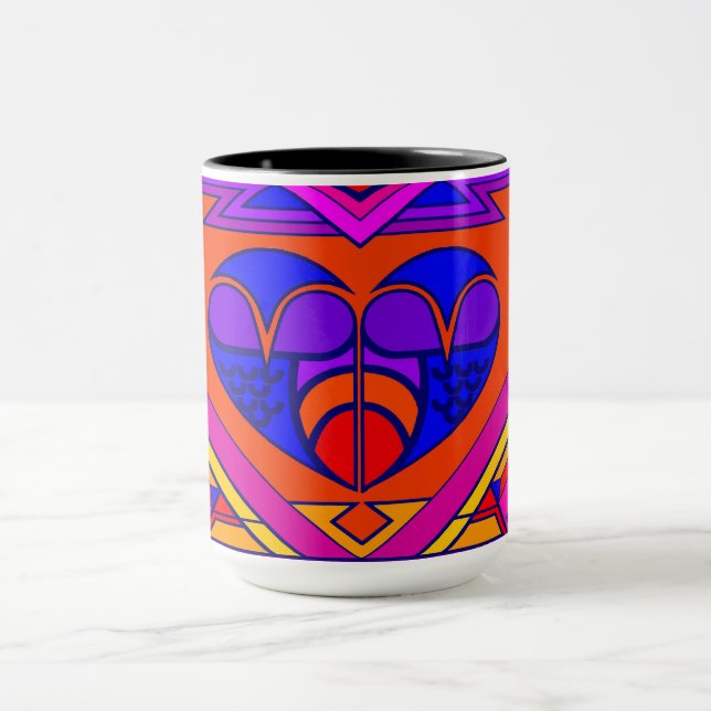 Art Deco Valentine Tasse (Zentrum)