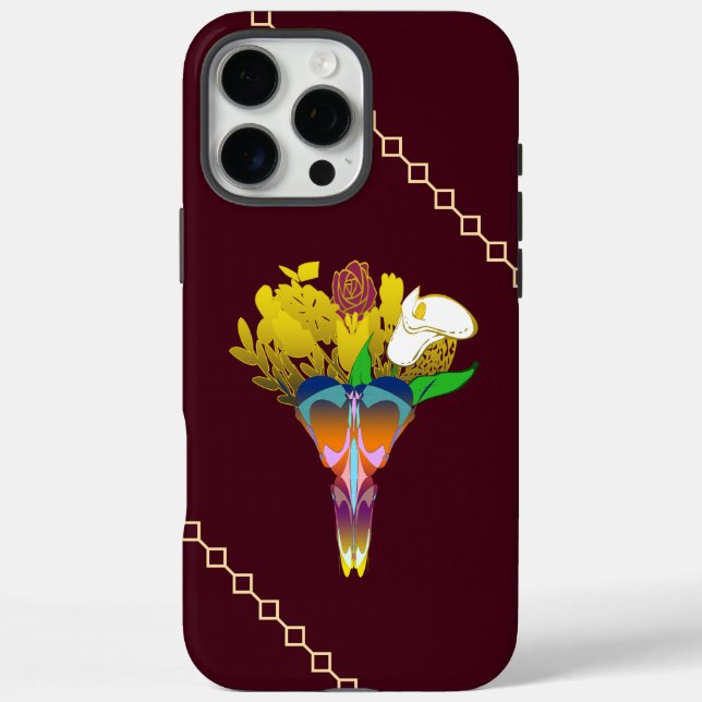 Art Deco Vase with Golden Flowers Case-Mate iPhone Hülle (Rückseite)