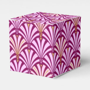 Art Deco Ventilatormuster - orchid und lila Geschenkschachtel