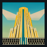 Art Deco Vintag Gebäude Poster 2<br><div class="desc">Art Deco Vintag Gebäude Poster</div>