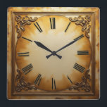 Art Deco Vintag Quadratische Wanduhr<br><div class="desc">Großartiges Uhrendesign. Du wirst es wie andere Liebe bekommen. Sie können dieses Design auch für andere Produkte verwenden, die Sie mögen, oder Ihren Text anpassen und hinzufügen. Folgen Sie mir für mehr. Vielen Dank. Ich wünsche Ihnen einen schönen Tag.</div>