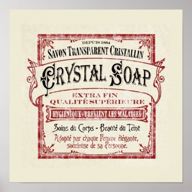 Art Deco Vintag Soap Poster (Vorne)