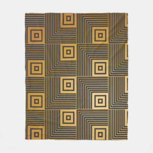 Art Deco Vintag Wallpaper Muster Fleecedecke